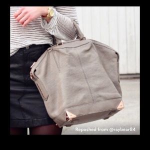 Light Grey Leather Alexander Wang Bag w/crossbody